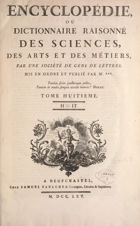 t.8 (1765) - Encyclopédie, ou, Dictionnaire raisonné des sciences