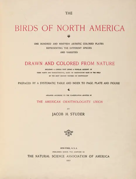 The birds of North America - Biodiversity Heritage Library