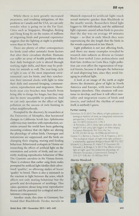 v.108:no.11(2015) - British birds - Biodiversity Heritage Library
