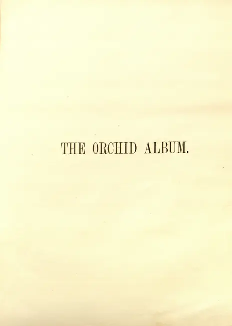 THE ORCHID ALBUM　復刻版　第１巻９図１０図 1888 - Orchid album - Biodiversity Heritage Library